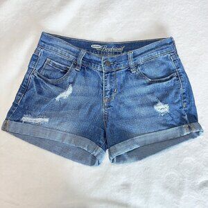 Old Navy Jean Shorts | 3" Inseam | Medium Wash | Size 2 | Boyfriend | Distressed